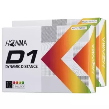 Дюжина мячей для гольфа Honma D1 BT2201 Оптовая закупка 2 мячей для гольфа 24 мяча Honma Golf В комплект входит оригинальная карта магазина Honma [2 комплекта] D-1