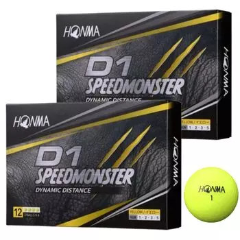 Дюжина мячей для гольфа Honma Golf Honma D1 Мяч Speed Monster honma Yellow Yellow BTQ2003 в комплекте [2 комплекта] (24 мяча) Магазин