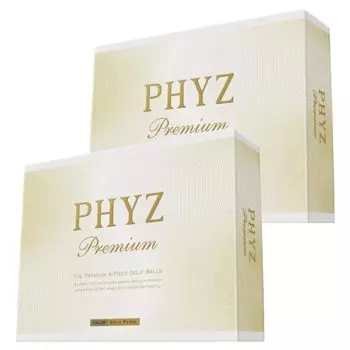 Дюжина мячей для гольфа PHYZ Premium 2 дюжины Gold Pearl PMGX [2 комплекта] (24 шт.) белый