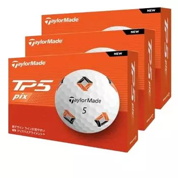 дюжина TaylorMade TMJ24 TP5 pix 2024 36 мячей для гольфа официальный мяч TaylorMade [3 комплекта]