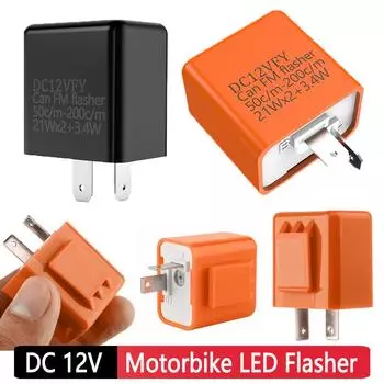 DV 12V Частотное реле Регулируемый указатель поворота 3-ступенчатый фиксирующий мигающий индикатор для мотоцикла Многофункциональная защита Светодиодный указатель поворота