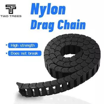 ДВА ДЕРЕВА, аксессуары для 3D-принтеров, кабельный органайзер, кабельная цепь для 3D-принтера, лазерный гравер, фрезерный станок с ЧПУ, нейлоновая цепь