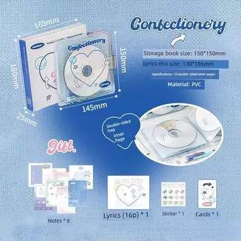 DVD Креативный Айдоу Альбом Фотокарточек Биндер (Blue) confectionery CD