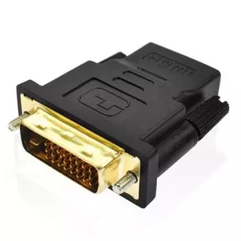 DVI 24+1 к HDMI адаптер кабели 24k позолоченный штекер мужчина к женскому HDMI к DVI кабель конвертер 1080P для HDTV проектора монитора чёрный
