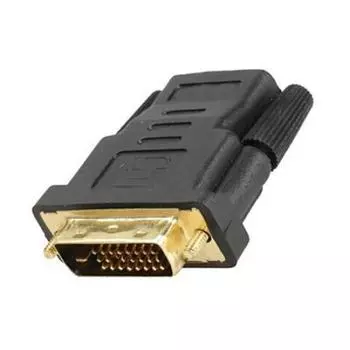 DVI-D (24+1) 25 Pin Male To HDMI-compatible Female Adapter Connector Converter Gold Plated