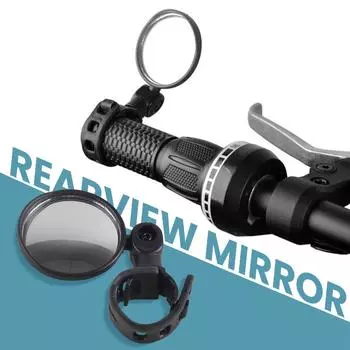 Два комплекта электровелосипедов, электросамокаты, универсальные зеркала заднего вида с короткой стойкой для велосипедов и регулируемые отражатели чёрный