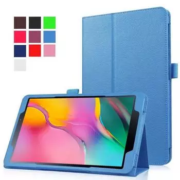 Чехол-подставка из искусственной кожи с двумя складными подставками для планшета Samsung Galaxy Tab 4 8 дюймов 2019 года, защитный чехол для планшета T330 TAB 4 T330 красный