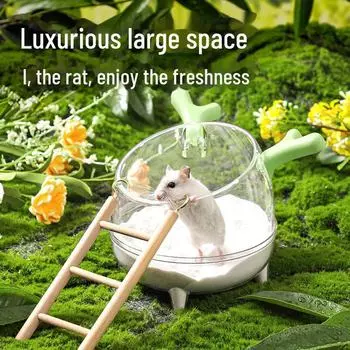 Два в одном: ванная комната для хомяка и набор для купания с песком Mini Bathroom