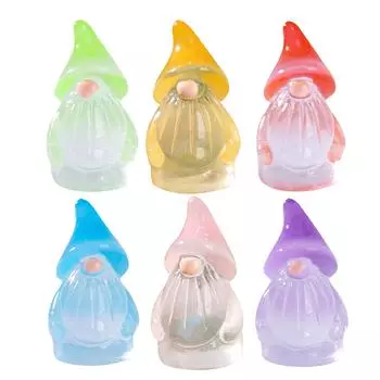 Dwarf Statues, Interesting Decorative Small Statues, Ideal Gifts For Diy Garden Micro-landscape Ornaments One Size белый