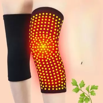 Две эластичные наколенники из полыни для согрева пожилых людей с холодными ногами. Специально для мужских и женских коленных суставов для обогрева и защиты от холода. M