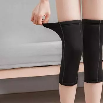 Две мягкие наколенники, теплые леггинсы, старые суставы от холода, защита колен, универсальная защита от холода осенью и зимой. M