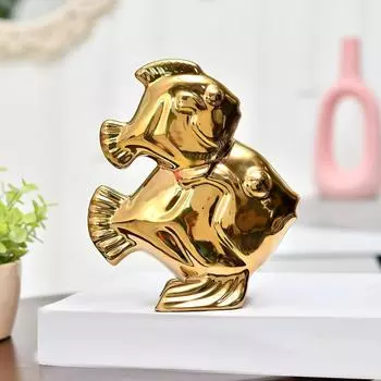 Две рыбы изобилия и удачи | Мощный символ процветания и баланса | Идеально для привлечения удачи – Упаковка 1 шт.