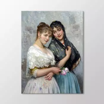 Две венецианские женщины рисуют