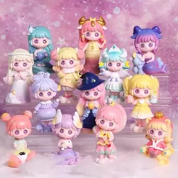 Двенадцать созвездий ручной работы милые настольные украшения в виде девочки-пузырька - подарок на день рождения в закрытой коробке Blind Box