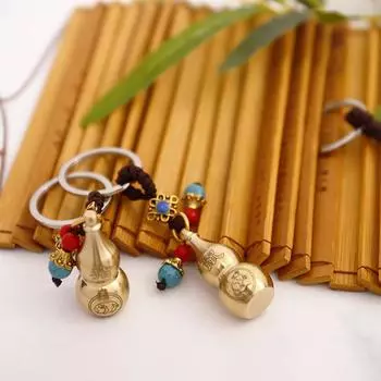 Двенадцать зодиакальных медных тыквенных подвесок с открытыми полыми украшениями из чистой латуни для украшения офиса, благоприятные украшения