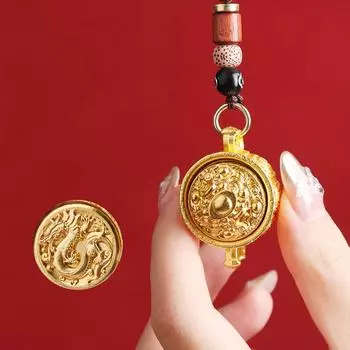 Двенадцать зодиаков имитация латуни сокровищница вращающаяся для мужчин и женщин подвесное украшение автомобильный брелок кулон Dragon