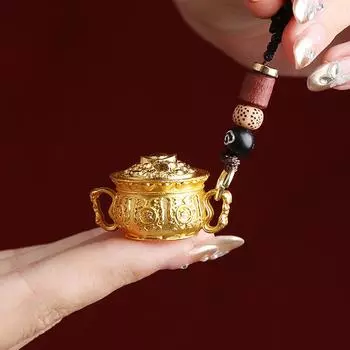 Двенадцать зодиаков имитация латуни сокровищница вращающаяся для мужчин и женщин подвесное украшение автомобильный брелок кулон Horse