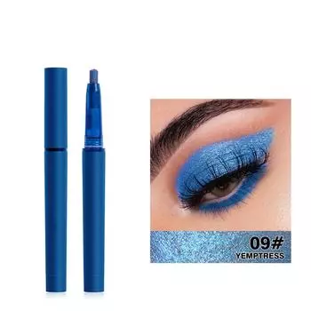 Двенадцатицветный хайлайтер для глаз в виде карандаша, перламутровый, с мелким глиттером, желеобразные тени для век в стике One Size