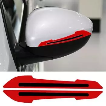 Дверь автомобиля Противоударная полоса Светоотражающая предупреждающая наклейка Украшение колеса Бампер Передняя бровь Зеркало заднего вида Заднее K5G6 красный