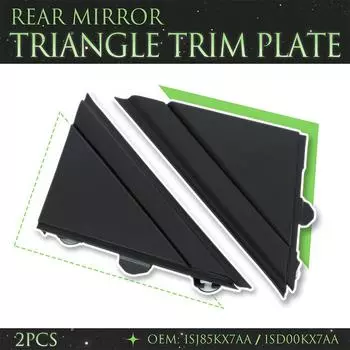 Дверь автомобиля, зеркальный чехол с флагом, молдинг, треугольный чехол для FIAT 500 2012-2019, 1SD00KX7AA 1SJ85KX7AA, матовый черный