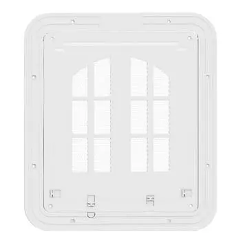 Дверь для кошки для сетчатой двери с запираемой створкой, лаз для собаки для кошек, маленьких собак, магнитная самозакрывающаяся дверь для кошки для раздвижной двери, окна S белый