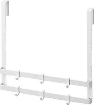 Дверь для мойки Yamazaki Jitsugyo 3078 2 Приблизительно Ш30 x Г7 x В27 см с учетом высоты пластины Хранится все вместе внутри двери Крючок, ярусы, белый, (когда