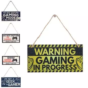 Дверь Подарки для геймеров Игровая комната на работе Украшение стены Игровая комната Знак Игровые таблички Игровые украшения type 3
