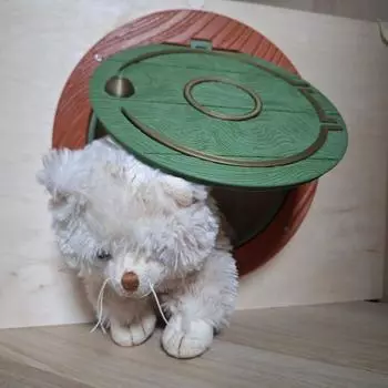 Дверца для кошек, дверца для внутренних дверей, простая установка своими руками