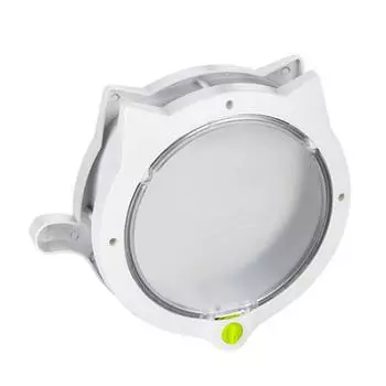 Дверца для кошек магнитная 4 режима блокировки безопасная пластиковая автоматическая дверца для кошек для внутренних и наружных дверей белый