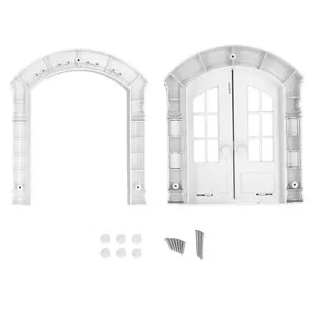 Дверца для кошек, межкомнатная дверь, надежная, долговечная, простая в установке, французская дверца для кошек, домашних животных и собак белый