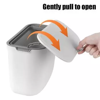 Дверца кухонного шкафа, мусорное ведро, мусорное ведро с крышкой, мусорное ведро для кухонных прилавков, настенное ведро для мусора, подвесное мусорное ведро, 7 л мусорное ведро