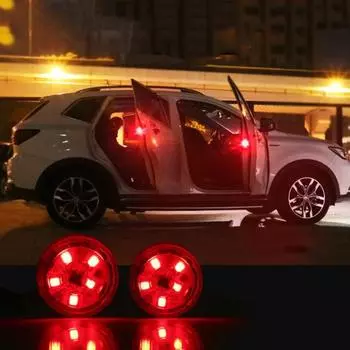 Двери автомобиля мигающие огни магнитный датчик световой анти-столкновения красный