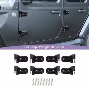 Дверная петля для Jeep Wrangler JL для Jeep JT Gladiator 2018, стальные антикоррозийные автомобильные аксессуары, черные
