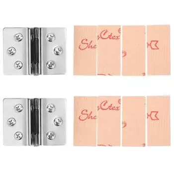 Дверная петля из нержавеющей стали для стеклянной двери, двойная открытая стеклянная скоба, зажим, скоба, фурнитура