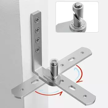 Дверная петля из нержавеющей стали, сверхпрочный вращающийся на 360 градусов вал для комнаты, автоматическая фурнитура для деревянных дверных петель