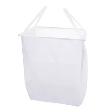 Дверная подвесная клейкая корзина для белья, портативная корзина для хранения грязной одежды в ванной комнате One Size белый