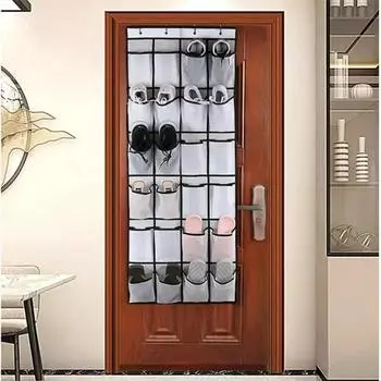 Дверная подвесная сумка для домашнего хранения, разделенная сумка для нижнего белья и сумка для хранения нижнего белья, многофункциональная сумка для хранения разных игрушек белый