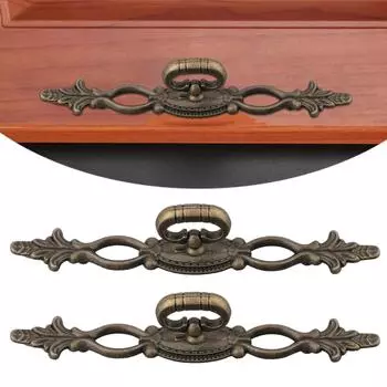 Дверная ручка 100 мм, 2 шт., сплав бронзы, простая установка