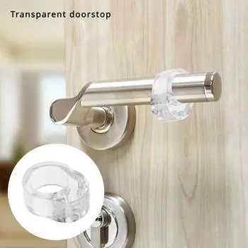 Дверная ручка бампер силиконовый прозрачный пол дверной упор настенная защита мебель защита накладка упор для улучшения дома