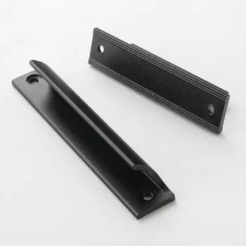 Дверная ручка из алюминиевого сплава, фурнитура для пробивки отверстий, ручка для створчатого окна, многофункциональная ручка для раздвижной двери 90/120 мм, шкаф