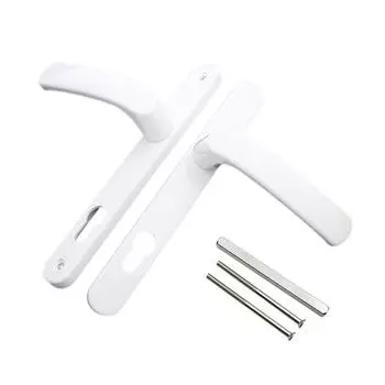 Дверная ручка из алюминиевого сплава, сменная панель, дверная ручка для комнаты, набор ручек с длинной пластиной, фурнитура для дверей 1 белый