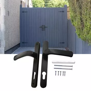 Дверная ручка из алюминиевого сплава, сменная панель, дверная ручка для комнаты, набор ручек с длинной пластиной, фурнитура для дверей 1 белый