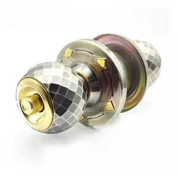 Дверная ручка из алюминиевого сплава, сверхпрочный шариковый замок, зеркальная отделка с 3 ключами для спальни, ванной комнаты зелёный