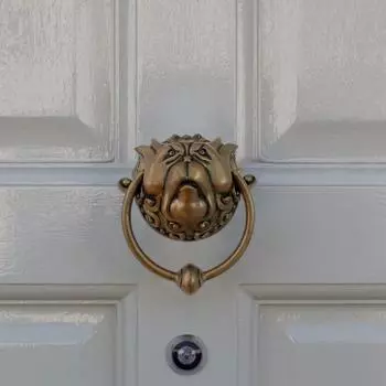 Дверная ручка из смолы, яркий дверной молоток, практичная декоративная ручка-молоток style A