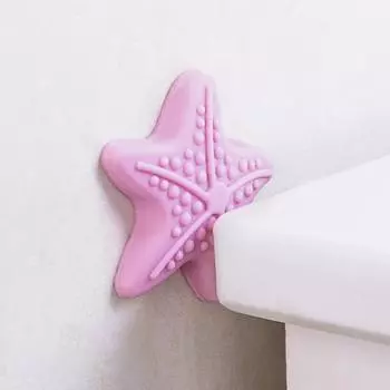 Дверная ручка Mute Crash Pad Замок дверной ручки шкафа Глушитель Анти-столкновение Star Pad Настенная защита Ветрозащитный дверной стопор Товары для дома фиолетовый