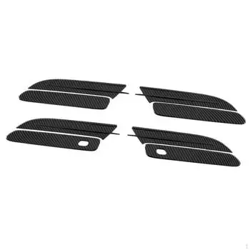 Дверная ручка, наклейка на крышку чаши для уплотнения, против царапин, прочный декоративный аксессуар, защитная пленка чёрный