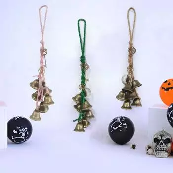 Дверная ручка с колокольчиками ведьм, металлическая подвесная викканская колокольчик, викканские магические колокольчики для домашнего декора