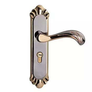 Дверная ручка с рычагом LEEDIS, прочный комплект запирающих рычагов с ключом, реверсивные дверные ручки для левой или золотой