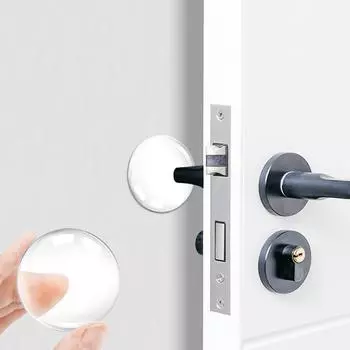 Дверная ручка силиконовый мягкий клей антиколлизионная наклейка на стену дверная мебель холодильник дверная антиколлизионная накладка анти-бумп d