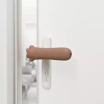 Дверная ручка в виде кошачьей лапы, настенная противоударная накладка, антидетонационный подарок для ребенка, детский рукав A1